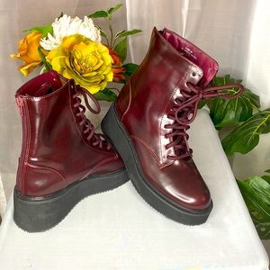 Beautiful Burgundy Wine 🍷 color boots